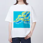 すずめの青い雲 オーバーサイズTシャツ