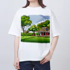 positive_poem05の作詩場所の風景 オーバーサイズTシャツ