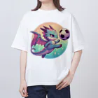 幸運アイテムデポの幸運の翼ドラゴンキック Oversized T-Shirt