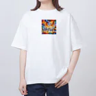 万事屋のイキイキと踊り狂う素敵な人々 オーバーサイズTシャツ