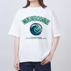 マツタケタケヲのWAVE CORE -海の音- オーバーサイズTシャツ