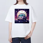 キャラクターズの可愛い車キャラクター Oversized T-Shirt