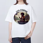 yukiyuki93のfishing lifeオリジナル Oversized T-Shirt