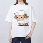 ちょっといいSHOPのちびアニマル（ひつじ） Oversized T-Shirt