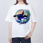 八王子やましぎのシャチ ３ Oversized T-Shirt