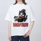 Stylo Tee Shopのネクロマンサーのネコさんのカレーパーティー Oversized T-Shirt