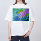 つぎの勿忘草　ワスレナグサ Oversized T-Shirt