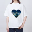 Castagna-カスターニャのnight view Oversized T-Shirt