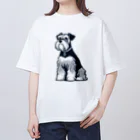 チワワのすももdear.moのハンサムボーイシュナウザー Oversized T-Shirt