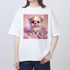 チワワのすももdear.moのゆめかわチワワの赤ちゃん オーバーサイズTシャツ