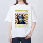 SHOP☆ほえらじ（アラサーゲイの吠えたいラジオ公式）のウルフくん（ブルー×イエロー） Oversized T-Shirt