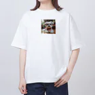 鈴木敏夫の考えるワンちゃんーはいポーズ Oversized T-Shirt