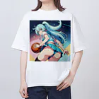 yozoraniyumeoの魔法バスケ少女 オーバーサイズTシャツ