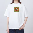 pompomダンスのバラの花で眠るオヤユビヒメ オーバーサイズTシャツ