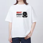 "晴れ"ときどき"開店"のBeatfootball_0002ライオン風 オーバーサイズTシャツ