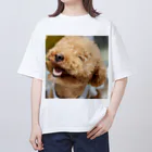 あすたんしょっぷのにっこにこわんわん オーバーサイズTシャツ