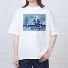 さばごりDESIGN WORKSの悪霊退勤 Oversized T-Shirt