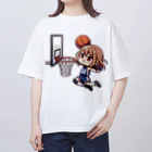 チェリモヤのガールズバスケット 04 オーバーサイズTシャツ