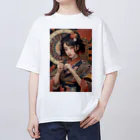 Omaniの浮世絵風美女 オーバーサイズTシャツ