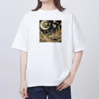 nico251の光り輝く金色の夜 オーバーサイズTシャツ