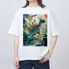 AQUAMETAVERSEの恐竜とジヤングル探検　なでしこ1478 オーバーサイズTシャツ