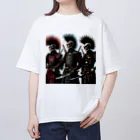 riotriffs_punksのサムライパンクス Oversized T-Shirt