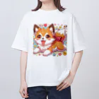 dragon2024の可愛いワンチャン🐕 オーバーサイズTシャツ