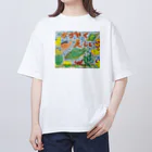 chokkotto🌿harappaと MASARU BARUのカガヤクウツクシイイノチ🐳 Oversized T-Shirt