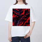 AI Fantasy Art Shopのart of fire① オーバーサイズTシャツ