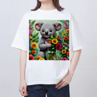 hono想(そう)イタグレ日記の花に囲まれたコアラ Oversized T-Shirt