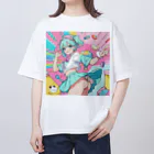 yozoraniyumeoの魔法スイーツ少女 Oversized T-Shirt