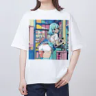 yozoraniyumeoの魔法美容院少女 オーバーサイズTシャツ