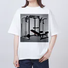 muscle_0419の自宅トレーニング室 オーバーサイズTシャツ