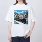 チェリモヤの機関車が日本を走る Oversized T-Shirt