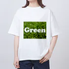 atelier_lapislazuliのGreen オーバーサイズTシャツ