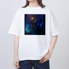 million-mindの夢幻的な時計塔 オーバーサイズTシャツ