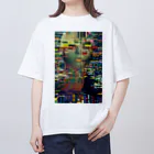 Blue planetのvol.4 glitch Oversized T-Shirt