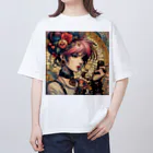 riarioのピンク オーバーサイズTシャツ