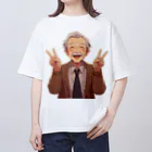 ちゃみのダブルピースじぃちゃん オーバーサイズTシャツ