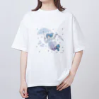 MIKA YADA illust shopの6月梅雨、雨の降る日は。 オーバーサイズTシャツ