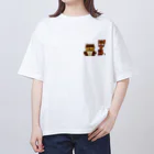 No.113のたぬ子ちゃんとうまおくん オーバーサイズTシャツ