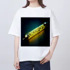 UnderpopSのUnderpopS　ロゴ　ネオン管 オーバーサイズTシャツ