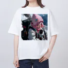 ぶーたんの氷の頂を目指して Oversized T-Shirt