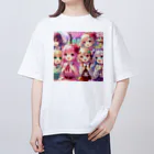 8kn356231の美少女 オーバーサイズTシャツ