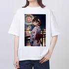 858ショップの花火デート Oversized T-Shirt