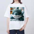 cute in cool shopの可愛いサメのぬいぐるみ オーバーサイズTシャツ