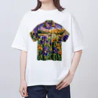 AQUAMETAVERSEのアロハシャツTシャツ　Tomoe bb 2712 Oversized T-Shirt