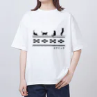 アトリエ レオズのおきにゃわ オーバーサイズTシャツ