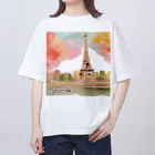 tyu-ripuのparis spring オーバーサイズTシャツ