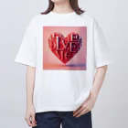 8kn356231のハート Oversized T-Shirt